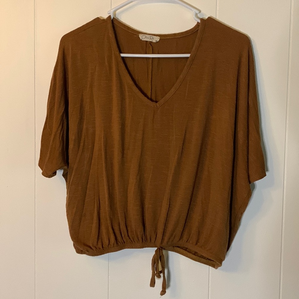 Mustard crop top